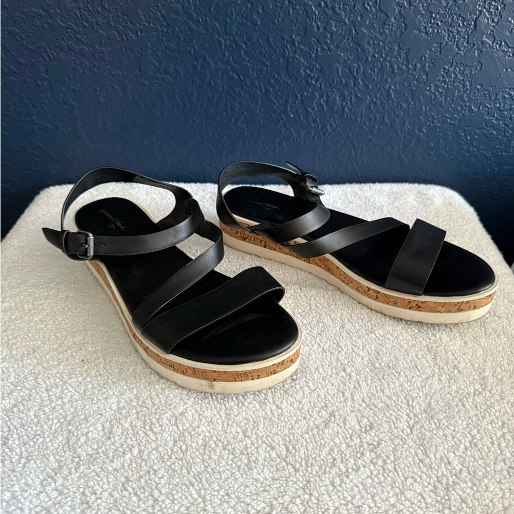 Women's Black Platform Sandals